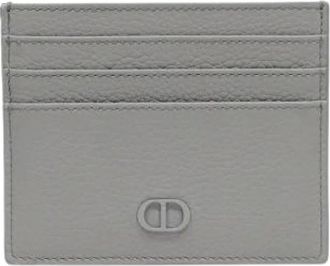 Dior Pre-owned Wallets, male, Gray, Size: ONE SIZE Pre-owned CD Icon Leather Card Holder