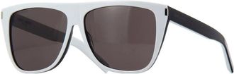 Saint Laurent Grey Browline Unisex Sunglasses SL 1 020 59