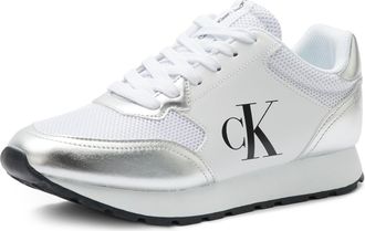 Calvin Klein Womens Camina Sneaker, White, 5.5 UK