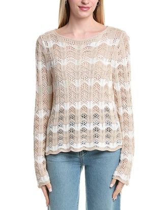 Z Supply Z Supply Azura Stripe Crochet Sweater