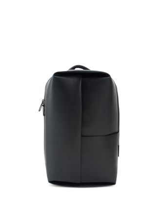 C&ocirc;te & Ciel Sormonne recycled-leather backpack - unisex - Polyurethane/Rubber/Recycled Leather - One Size - Black