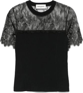 Sonia Rykiel Dames, Tops, Zwart, Maat: S