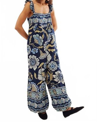 Free People Bali Albright Jumpsuit In Navy