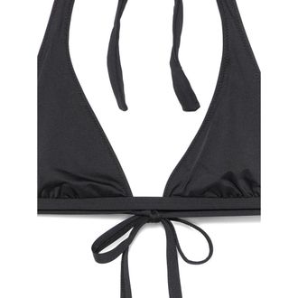 Frankies Bikinis Triangle Halter Bikini - Black