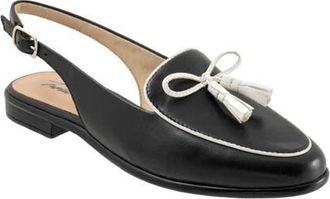 Trotters Lillie Slingback Loafer in Black/White at Nordstrom, Size 10.5