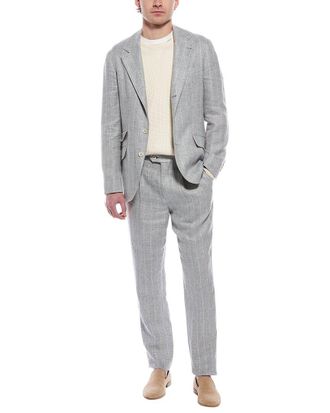 Brunello Cucinelli 2Pc Linen & Wool-Blend Suit