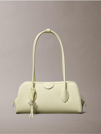 Calvin Klein Womens Emblem Logo Mini Shoulder Bag - Green