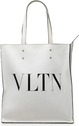 Valentino Pre-owned Satchel - Dames - Vintage Shopper - Wit - ONE Size - Leer - Vintage