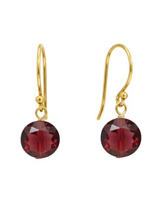 Liv Oliver 14K 7.75 Ct. Tw. Garnet Earrings