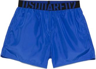 Dsquared2 Zwembroek met logoband - Blauw