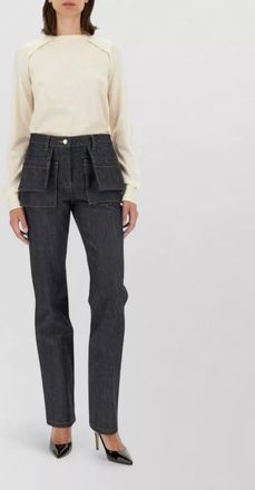 Helmut Lang wool silk jersey blouse