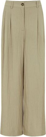 Lollys Laundry Floridall Wide Broeken - Dames - Wijde Broeken - Beige - XL - Katoen - Broeken