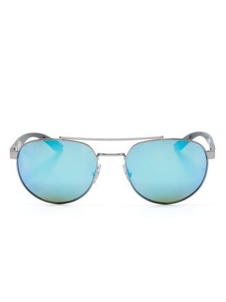 Ray-Ban Occhiali da sole Chromance stile pilota - Argento