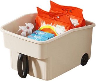 OEM Caja De Almacenamiento Con Asa, Organizador De Cocina, Especiero, Gran Capacidad, Multifuncional, Color Beige, Productos Y Pasta