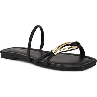 Nine West Tigra Slide Sandal in Black at Nordstrom Rack, Size 9.5