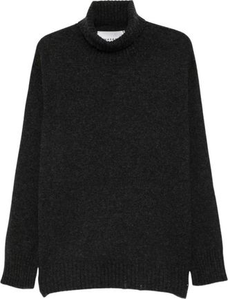 Amaranto Maglione Dolcevita in Lana e Cashmere - - Knitwear - Uomo - Grigio - S