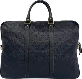 Gucci unisex, Pre-owned, Zwart, Maat: ONE Size Leer