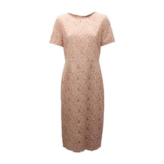 Marella Urial Jurk met Rits Achter en Split - Dames - Casual kleedjes - Roze - XL - Polyester - Kleedjes