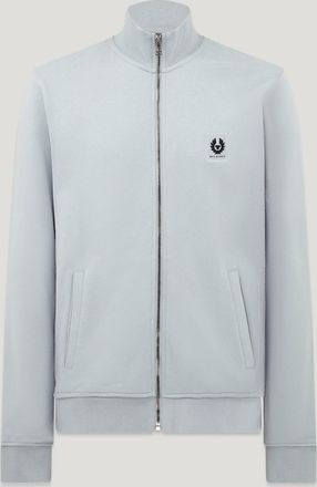Belstaff Full Zip Sweatshirt Mens Cotton Fleece Quarry Blue Size S