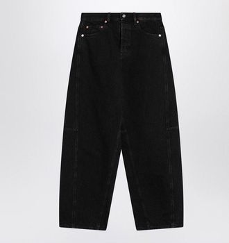 Gucci Womens Black Wide-leg Jeans Cotton - Size 25 (Waist)