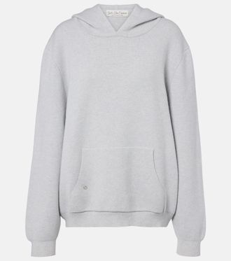 God's True Cashmere Cashmere hoodie with rose quartz