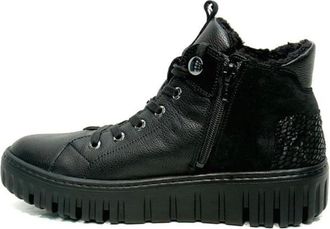 Waldl&auml;ufer Schoenen, Dames, Zwart, 35 1/2 EU, Leer, Lace-up Boots