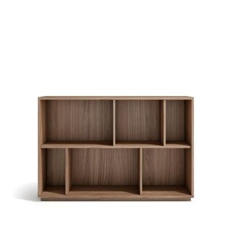 HERDASA Estanter&iacute;a librer&iacute;a en melamina nogal 80x119x32 cm