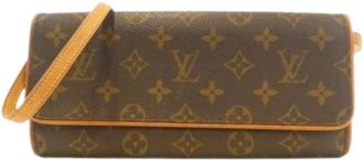 Louis Vuitton Pre-owned Cross Body Bags, female, Brown, Size: ONE SIZE Pre-owned Pochette Twin GM