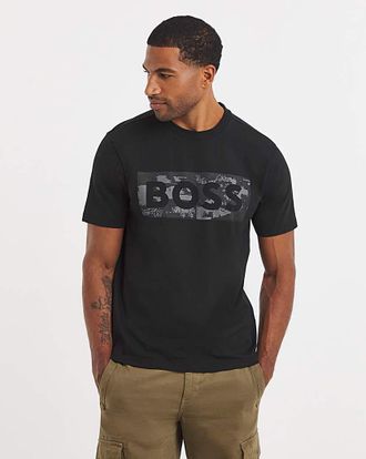 HUGO BOSS Globe Graphic Logo T-Shirt