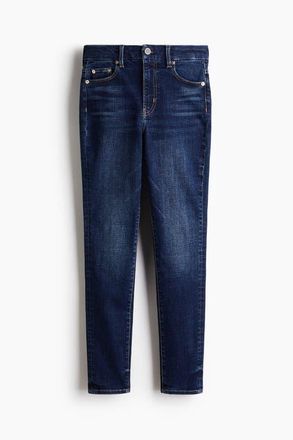 H&M Skinny High Jeans in Dark Denim Blue at Nordstrom, Size 14