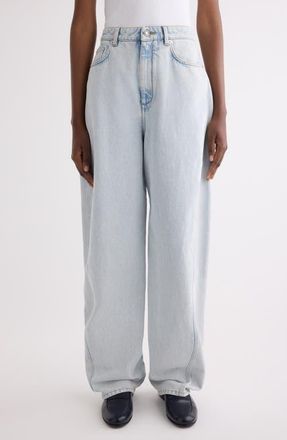 Givenchy High Waist Cocoon Jeans in Light Blue at Nordstrom, Size 25