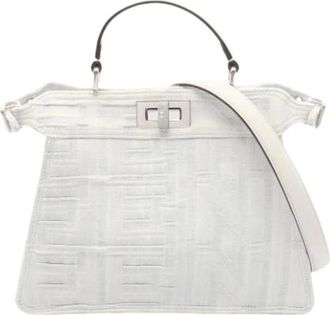 Fendi Pre-owned Handbags, female, Blue, Size: ONE SIZE Pre-owned Denim Handbag