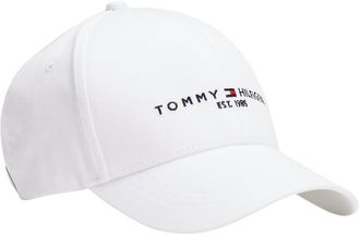 Tommy Hilfiger Mens TH Established Baseball Cap, White (White), One Size