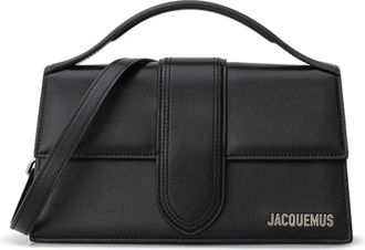 Jacquemus The Large Bambino Bag - Dames - Schoudertassen - Zwart - ONE Size - Katoen - Tassen