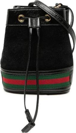 Gucci Pre-owned Bucket Bags, female, Black, Size: ONE SIZE Pre-owned Bucket Bag