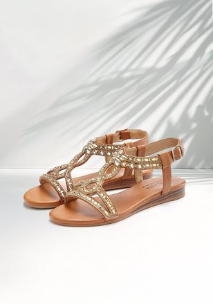 Lascana Womens Rhinestone Embellished Tanals