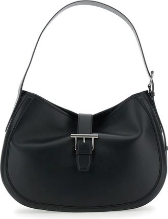 Alexander McQueen Zwarte T-Bar Schouder Leren Tas - Dames - Schoudertassen - Zwart - ONE Size - Leer - Tassen