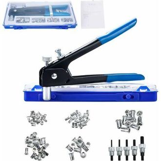 Gabrielle Juego De 86 Remachadoras Ciegas M3, M4, M5, M6 Y M8 Con Alicates Para Tuercas Roscadas Y Insertos Roscados
