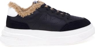 Ash Impulsfur Sneaker - Dames - Sneakers - Zwart - 40 EU - Leer - Schoenen