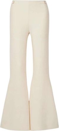 Gabriela Hearst Wijd uitlopende Ivoor Broek - Dames - Wijde Broeken - Wit - 3XS - Broeken
