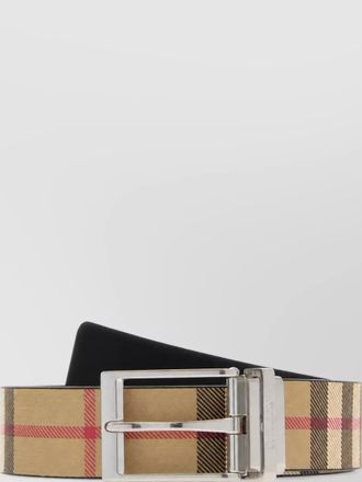 Burberry printed canvas reversible belt