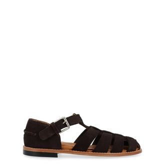 Sebago Schoenen, Dames, Bruin, 36 EU, Leer, Gurkha Fleshout Flat Sandalen