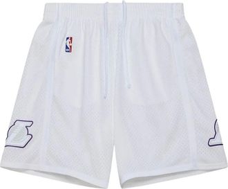 Mitchell & Ness x LA Lakers Shorts con stampa grafica - Bianco