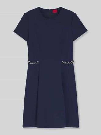 HUGO BOSS Minikleid mit Ketten-Details Modell KAELYN in Marine, Gr&ouml;&szlig;e 32