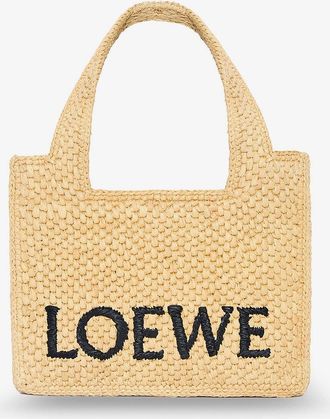 Loewe Paulas Ibiza -Borsa a mano Loewe Front Mini in rafia - LOEWE - gender_Woman
