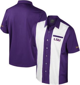 Colosseum Mens Colosseum Purple LSU Tigers Strike Bowling Button-Up Shirt at Nordstrom, Size Medium