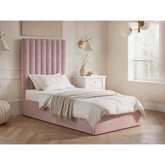 Flair Everley Single Ottoman Bed in Pink