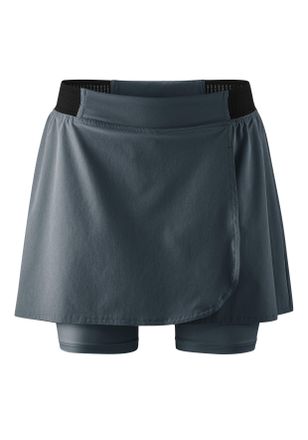 Gonso Radhose GONSO Adventure Skirt W, Damen, Gr. 38, Normalgr&ouml;ssen, grau (anthrazit), 92% Polyester (Recycelt), 8% Elastan, Hosen Radhose, Damen Radrock mi