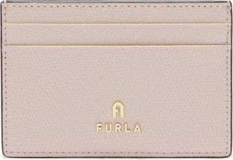 Furla Camelia Porta Carte Di Credito S Corolla Rosa Pelle Stampata Donna