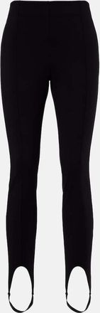 Saint Laurent Leggings in jersey con staffe